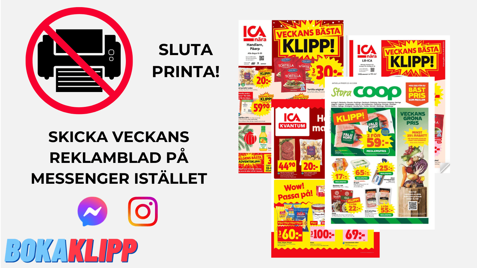 Förvandla veckans erbjudanden till försäljning – utan extra tryckkostnader